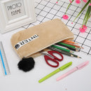 Cute Soft Plush Pencil Canvas Stationery Bag Case Cosmetic Pouch Student Supp
