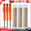 3pcs Solid Carpenter Pencils with 18 Refills Set Mechanical Marker Pencil Newly