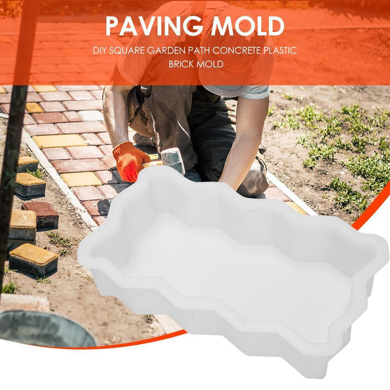 DIY Paving Mould Wave Border Reusable Garden Path Concrete Stone Road Molds