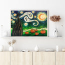5D DIY Starry Night Full Round Drill Diamond Painting Craft Rhinestone Draw