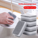 5pcs Dishwashing Sponge Scouring Pad Household Kitchen Cleaning Brush Spong