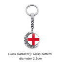 #A National Flag Football Key Chain Wear-Resistant Jewelry Keyrings Gifts for Ki