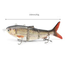 Robotic Fishing Lure Electric Wobbler 4-Segment Auto Swimbait USB (BL-379) Newly