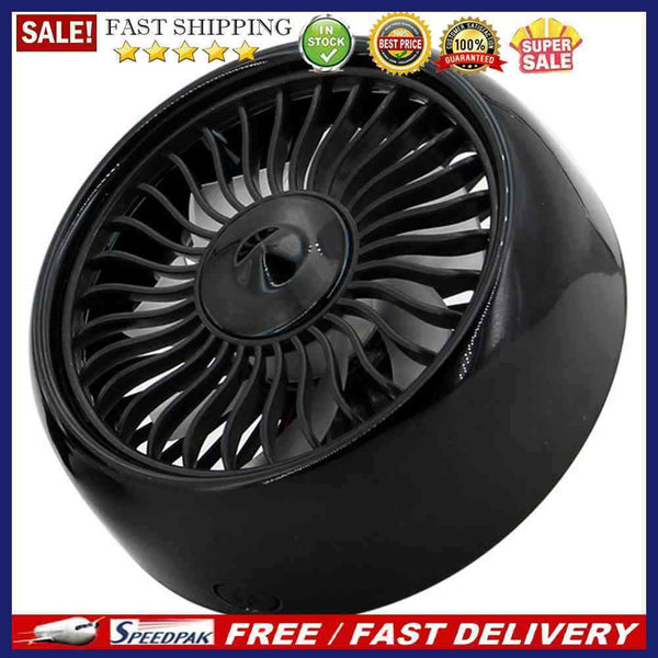 5V USB Car Air Vent Clip Fan 3-Speed 7-Blade LED Backlit for 12V 24V Vehicle