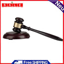 1pc Wooden Craft Auctioneer Hammer Sound Block for Lawyer Judge Auction