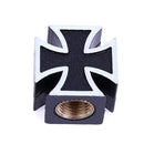 4pcs Universal Cross Style Car Bike Tire Wheel Valve Caps Covers (Black) Newly