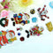 Cartoon Stationery Label Snowman Santa Claus Christmas T0T7 L0Z0 N8K2 K4E3 B7U7