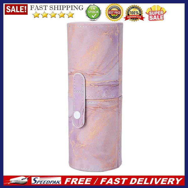 Women Outdoor Makeup PU Bag Cosmetic Brush Pen Storage Organizer Waterproof B