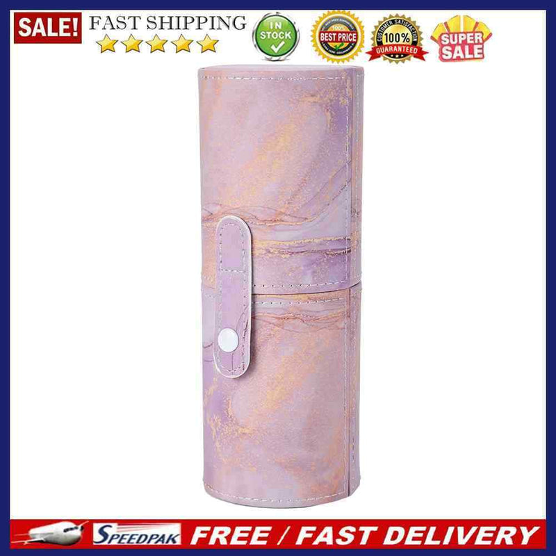 Women Outdoor Makeup PU Bag Cosmetic Brush Pen Storage Organizer Waterproof B