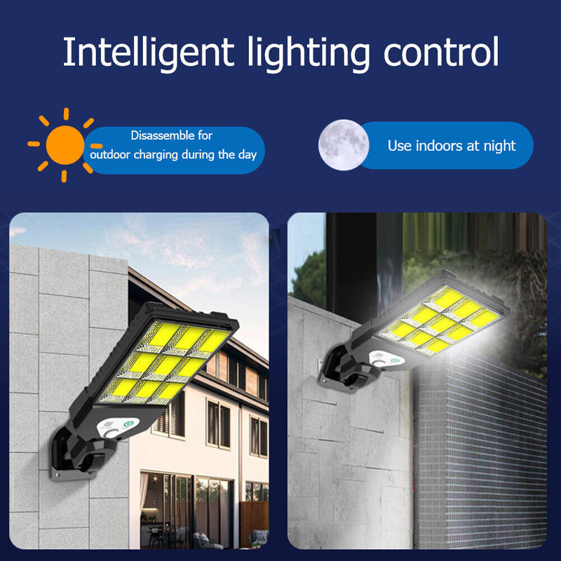 Solar Powered Wall Lamp Waterproof PIR Motion Sensor Outdoor Yard Light (F)