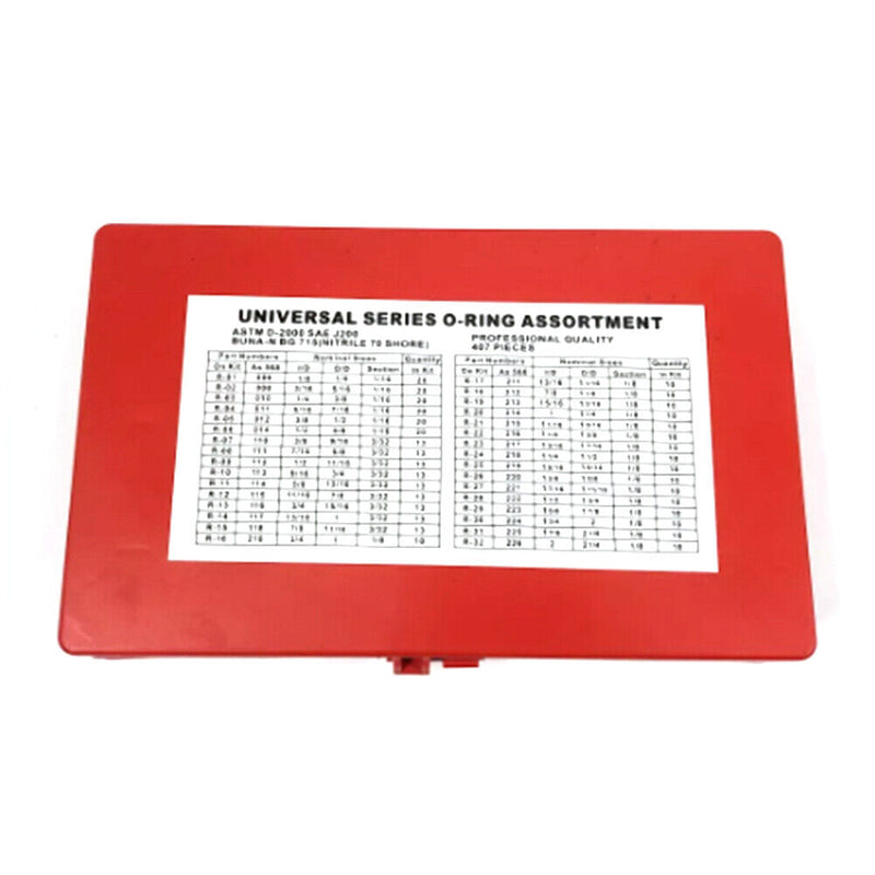 Assorted Car O-Ring Seal Automotive O Ring Rubber Gasket Washer (407pcs) Newly