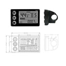 For S866 E-bike LCD Display MTB Speedometer Electric Bike Meter Scooter Part