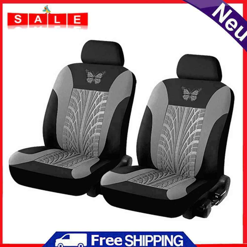 Butterfly Car Seat Covers Set Tire Track Seat Protector Auto Accessories Decor
