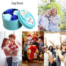 Scented Rose Flower Soap for Body Bath Valentine Day Wedding Gift (Blue) Newly