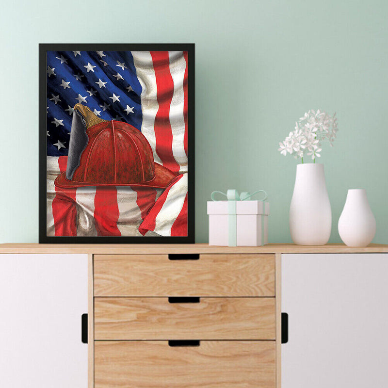 5D Diamond Painting DIY Soldier cap Full Drill Round Rhinestone