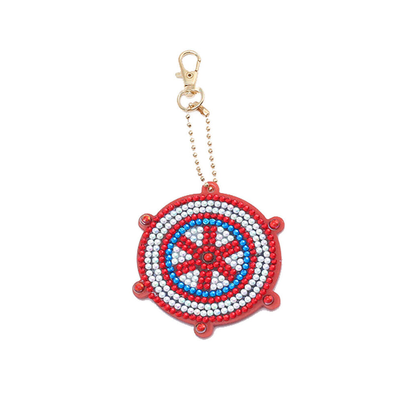 5pcs DIY Diamond Painting Target Keychain Full Special Shaped (QC036) Newly