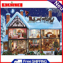 Full Cross Stitch Eco-cotton Thread 11CT Printed Snow House Still Life Craft Kit