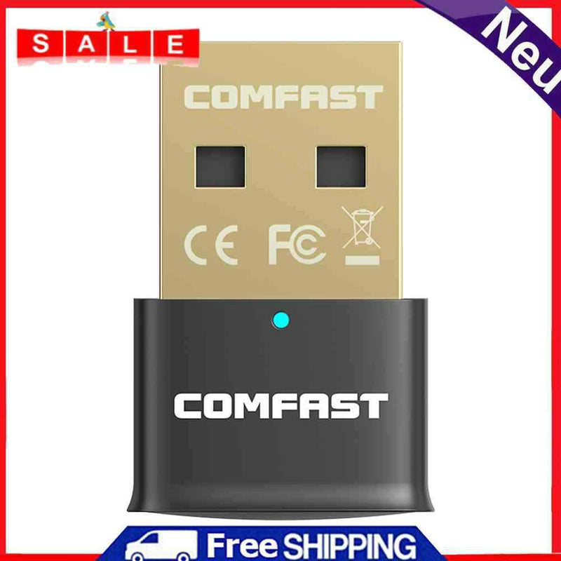 Comfast USB Bluetooth-Compatible 5.1 Dongle Adapter for Headset Keyboard Speaker
