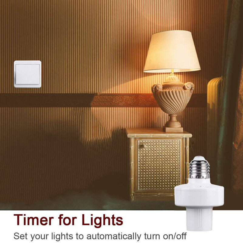 E27 Wireless Light Lamp Holder ON/Off Base Switch Socket for LED Bulbs (B) Newly