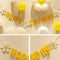Daisy Flower Happy Birthday Banner Cloth/Paper Made DIY Decor Home Flower K3X7