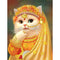 #A Chaise Cat Diamond Painting Kits Partial Special Shaped Drill Home Room Decor