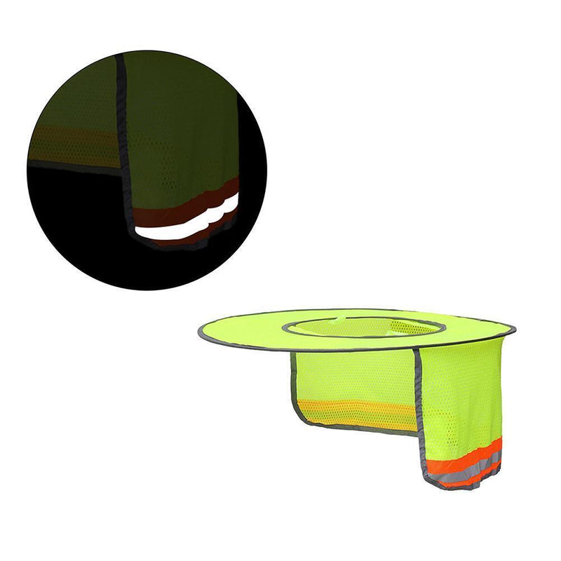 Summer Covers Hard Hat Neck Shield Sun Visor Protection (2pcs Orange)