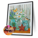 Partial Special Shape Drill Drawing Picture Flower Diamond Painting Room Decor