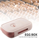 Drawer Egg Storage Box Refrigerator Fresh Keeping Egg Dumpling Tray (Pink) Newly