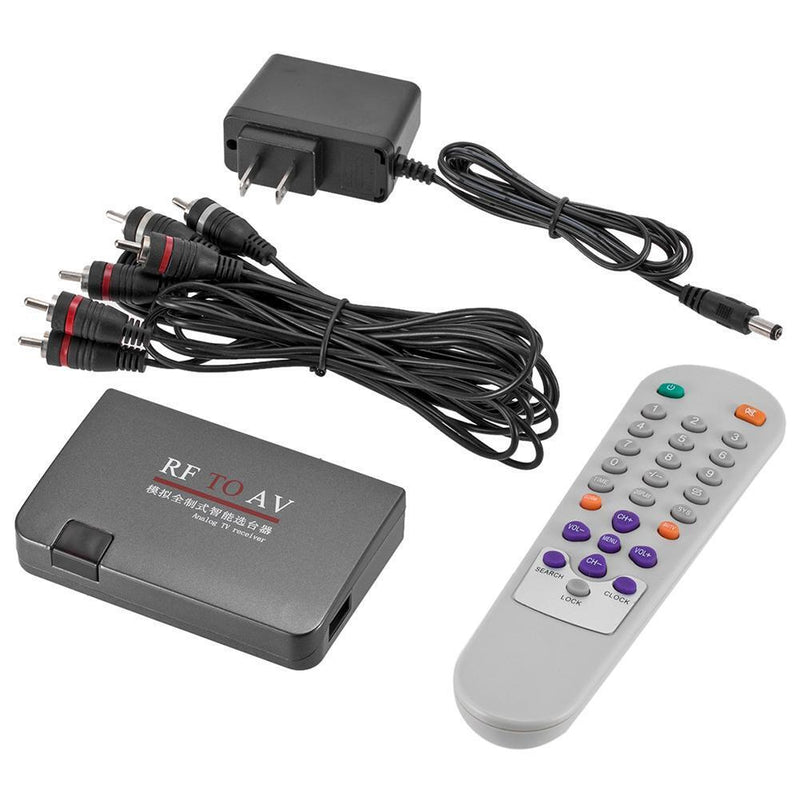 RF to AV Analog TV Receiver Converter Modulator Adapter w/AV Cable (US)