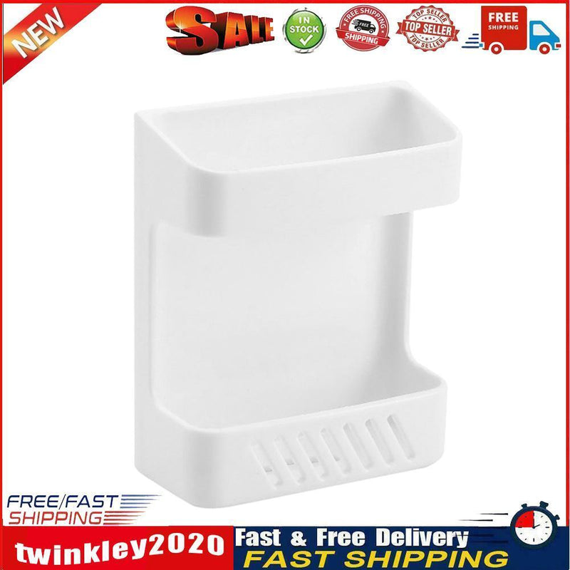 Wall Organizer Adhesive Remote Control Phone Charging Plug Holder (White) Newly