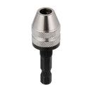 Quick Change  Electric Grinder Keyless Drill Bit Chuck Hex Shank Adapter