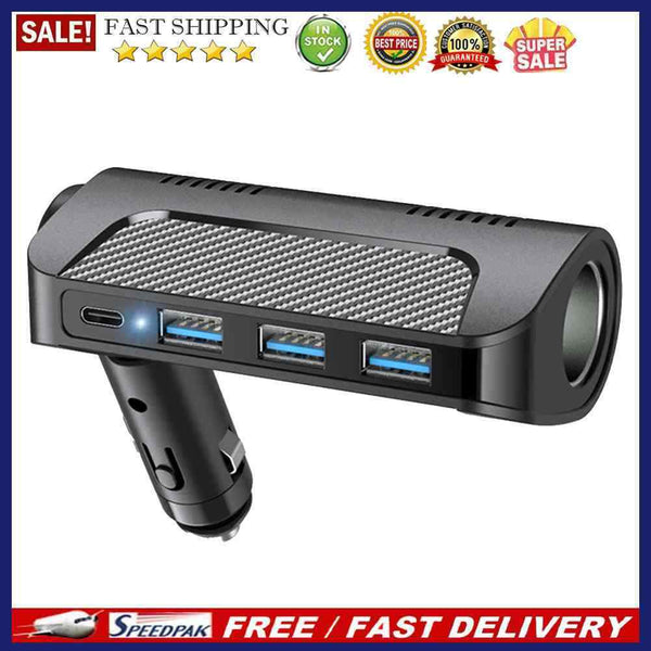 120W 5A Type-C Fast Charging Adapter for Mobile Phone 3 Ports USB PD Car Charger