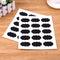15st Handwerk Etiketten Blackboard Aufkleber Tafel Paste Abziehbilder für Glas-B