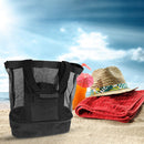 Thermal Insulation Beach Lunch Bag Net Women Handbag Double Layers Food Portable