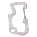 Survival Camping Hiking Rescue Gear Mini Carabiner Keychain EDC Multi Tool