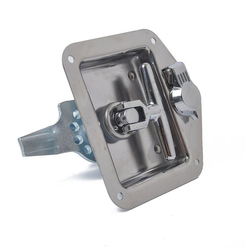 Door Truck Toolbox Cabinet Lock T-Handle Lock Trailer Door Latch Rear Fixing