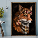 11CT 3 Beach Printed Full Embroidery Fox Needlework Home DIY Cross Stitch Kit