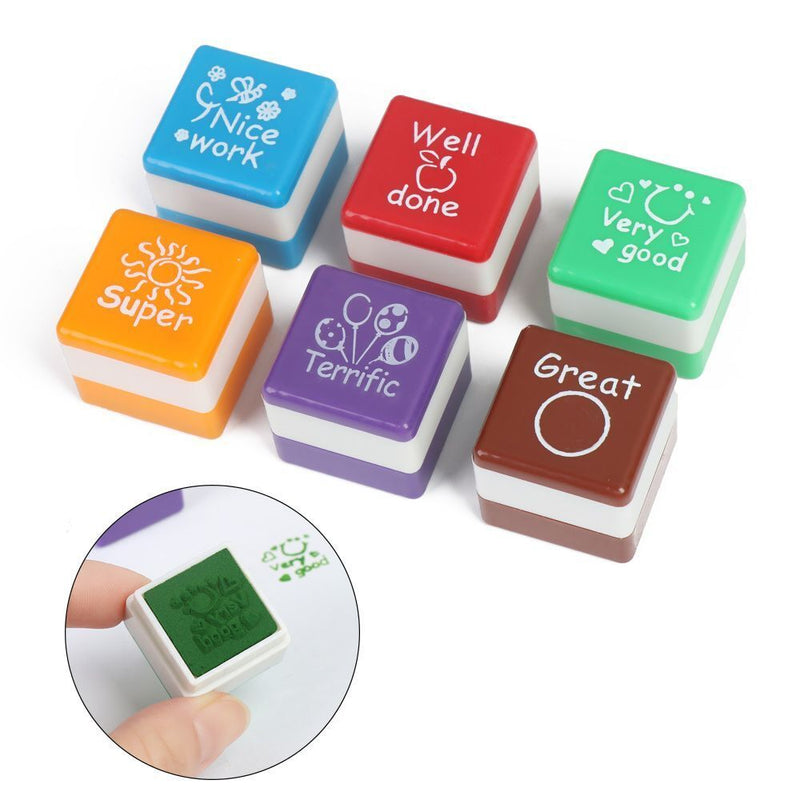 Work Very Good Encouraget Stamp Praise Phrase Teachers Supplies Reward Kids
