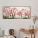 Pink Tulip Oil Paint By Numbers Kits DIY Handpainted on Canvas Gift Unframed