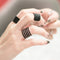 Women Jewelry Gothic Punk Black Stack Plain Above Knuckle Ring Set Band Midi