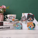 5pcs DIY Easter Egg Diamond Painting Keychain Crystal Drill Keyring (YS008)