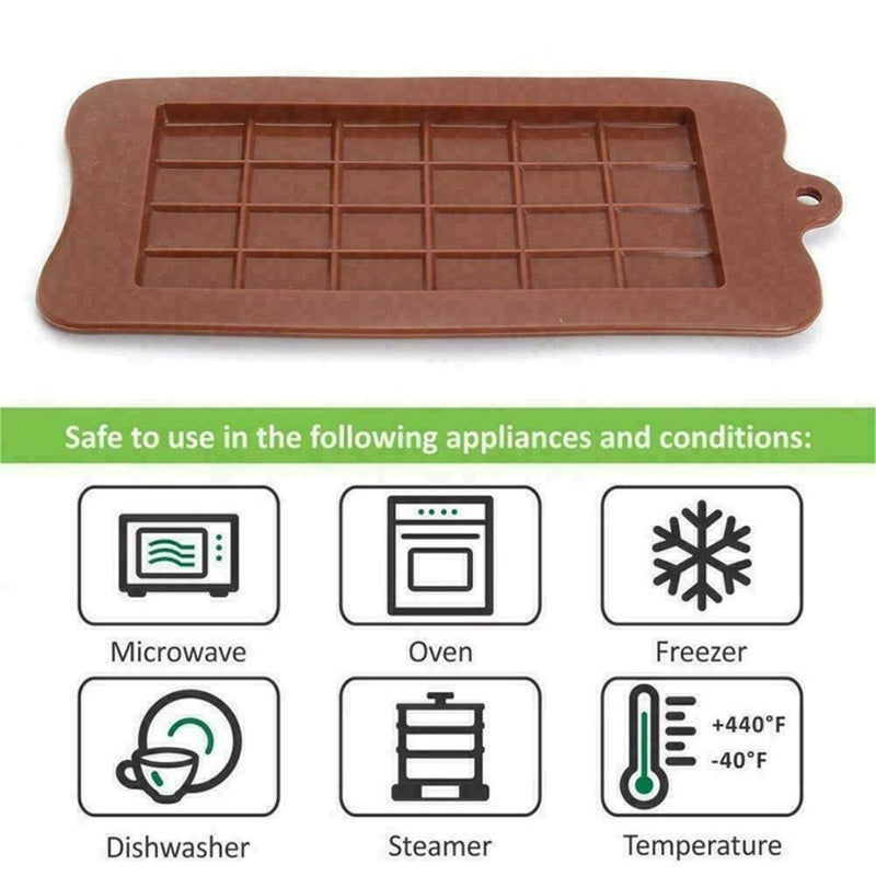 Square Silicone Cake Chocolate Cookies Baking Mould Tray Cube Mold Soap Ice T8I8