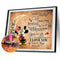 5D Cartoon Mouse Letter Kit Full Square Drill Rhinestone DIY Diamond Painti