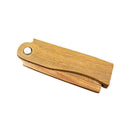 Pocket Wooden Folding Beard Mustache Comb Hair Brush Tooth Antistatic Wide E3L2