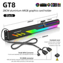 COOLMOON GT8 Horizontal GPU Support Video Card Stand GPU Holder (Black) Newly