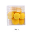 Foam Floating Ball Beads Feeder Fishing Bait Smell Lure (Yellow 14mm 10pcs)