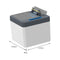 Household Electric Toothpick Storage Box Automatic Dispenser (Dark Blue)