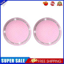 2pcs Car Universal Rhinestones Cup Coaster Anti-Slip Water Cup Pad (Pink)