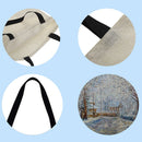 Forest snow scene Printed Shoulder Shopping Bag Casual Large Tote Handbag