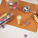Retro Cylindrical Seal Wax Brass Envelope Stamp DIY Customs Accessory (4) Newly